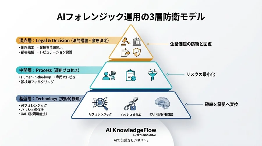 その画像は裁判で証拠になるか？AI判定のブラックボックスを越え、法的対抗措置を講じるための意思決定ガイド - Conclusion Image