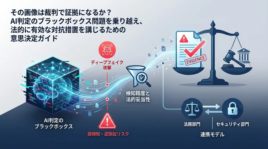 その画像は裁判で証拠になるか？AI判定のブラックボックスを越え、法的対抗措置を講じるための意思決定ガイド