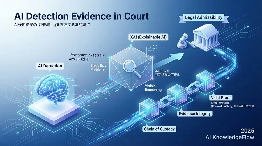 AI検知結果の「証拠能力」を左右する法的論点 - Section Image