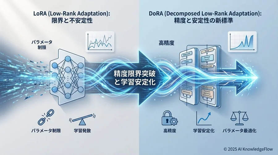 1. DoRA導入の意思決定：LoRAとのトレードオフ評価 - Section Image