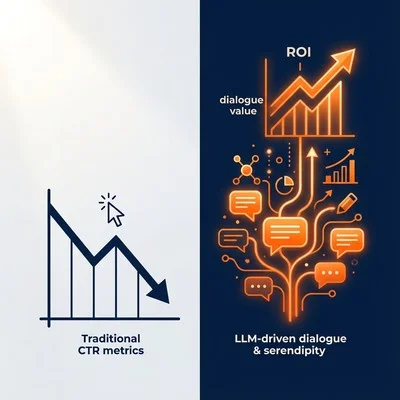 LLMレコメンドのROIを証明する：CTRを超えた「対話価値」の定量化とKPI設計完全ガイド