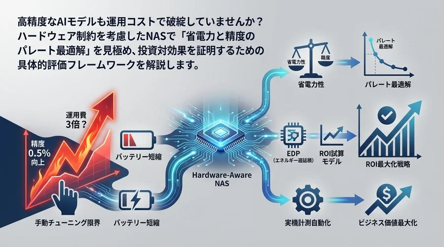 精度0.5%向上で運用費3倍？Hardware-Aware NASで実現する省電力AIのROI最大化戦略