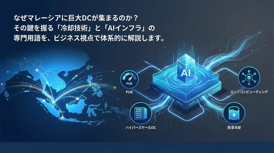 マレーシアDC市場を読み解く：AIインフラ冷却技術と重要用語のビジネス解説