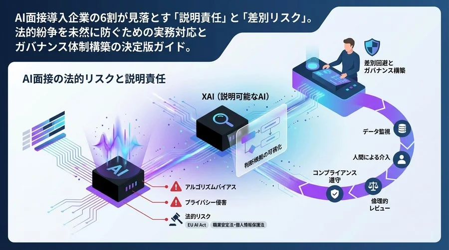 AI面接の法的リスクと説明責任：採用担当者が知るべき差別回避とガバナンス構築