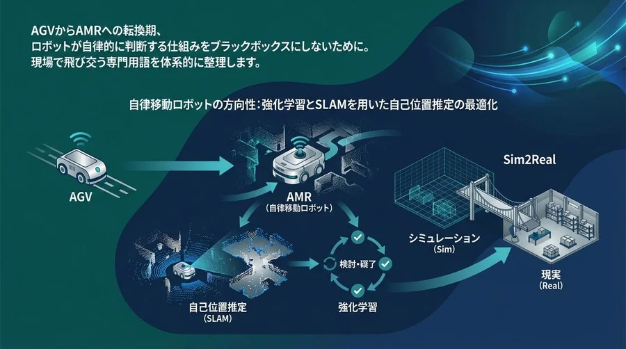 自律移動ロボットの方向性：強化学習とSLAMを用いた自己位置推定の最適化