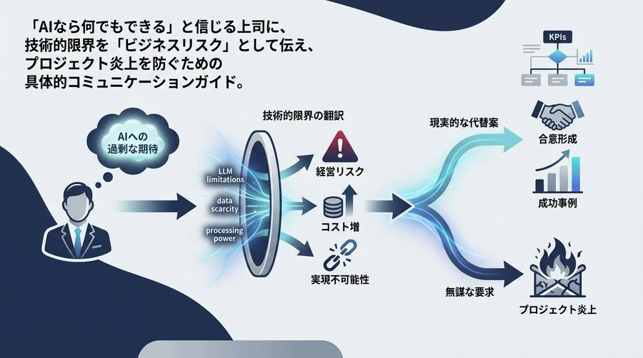 「AIで何かやれ」を撃退する：不可能な要求を経営リスクとして断る技術的限界の翻訳術