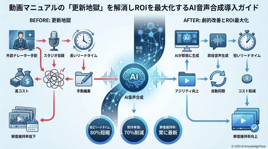 定量指標：AI音声合成導入の効果を測る3つの重要KPI - Section Image