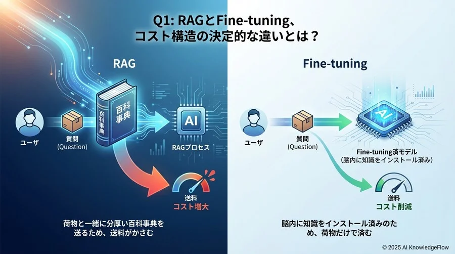 Q1: RAGとFine-tuning、コスト構造の決定的な違いとは？ - Section Image