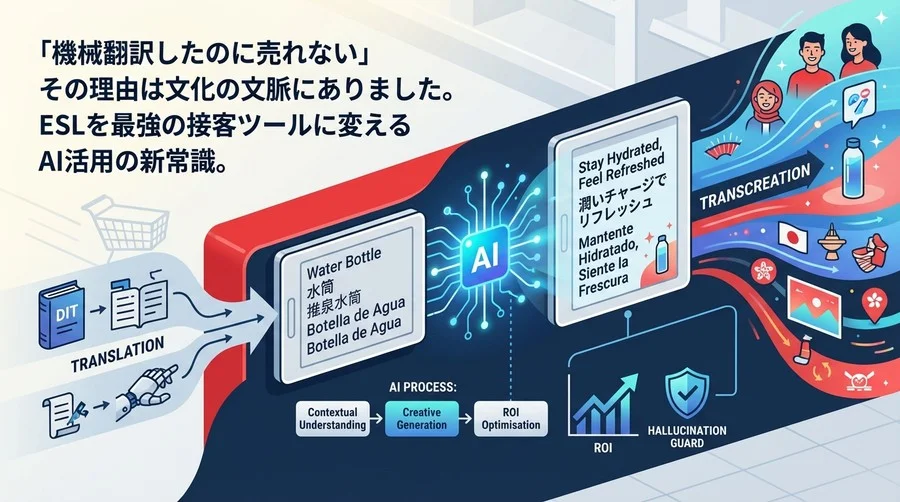 電子棚札×生成AIで実現する「売れる」多言語接客術｜翻訳と文脈変換の決定的な違い