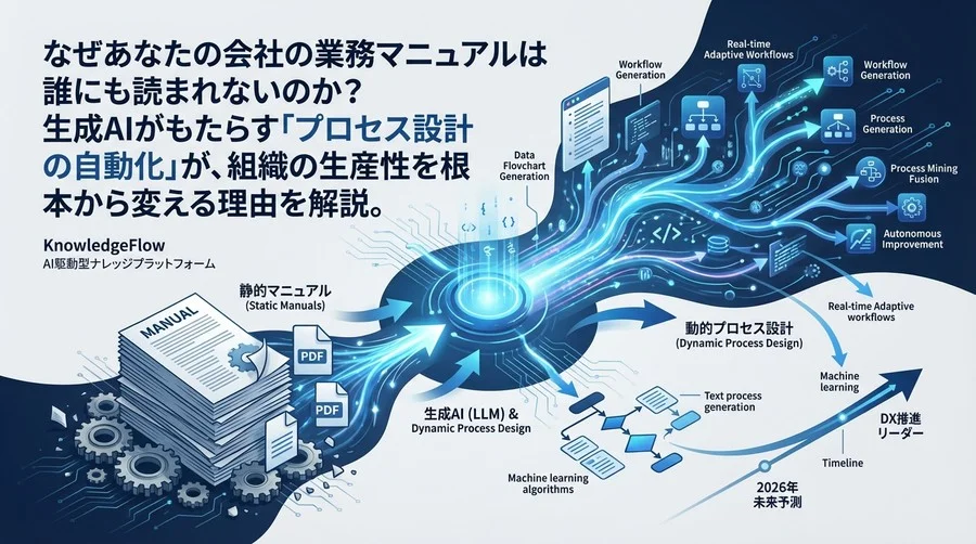 なぜ業務マニュアルは読まれないのか？生成AIが描く「動的プロセス設計」へのパラダイムシフト