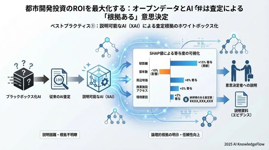 ベストプラクティス①：説明可能なAI（XAI）による査定根拠のホワイトボックス化 - Section Image