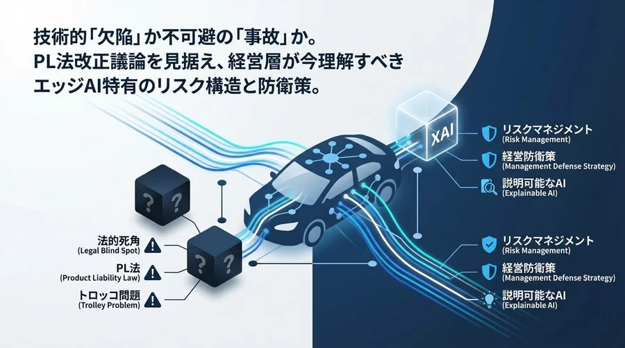 自動運転の「法的死角」をどう埋める？エッジAIのリスク構造と経営防衛策