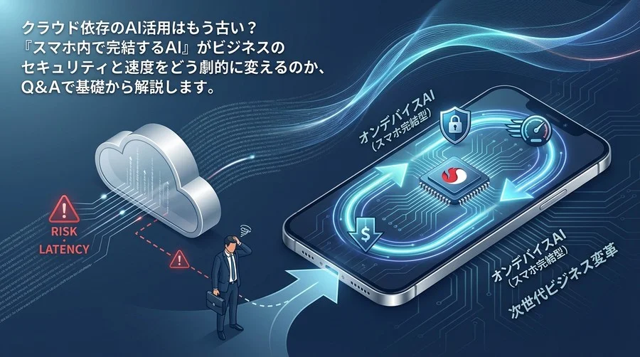 クラウド依存はもう古い？「スマホ完結型AI」がもたらすビジネスのセキュリティと速度革命