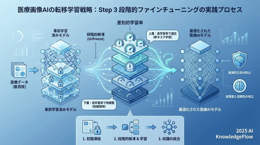 Step 3：段階的ファインチューニングの実践プロセス - Section Image