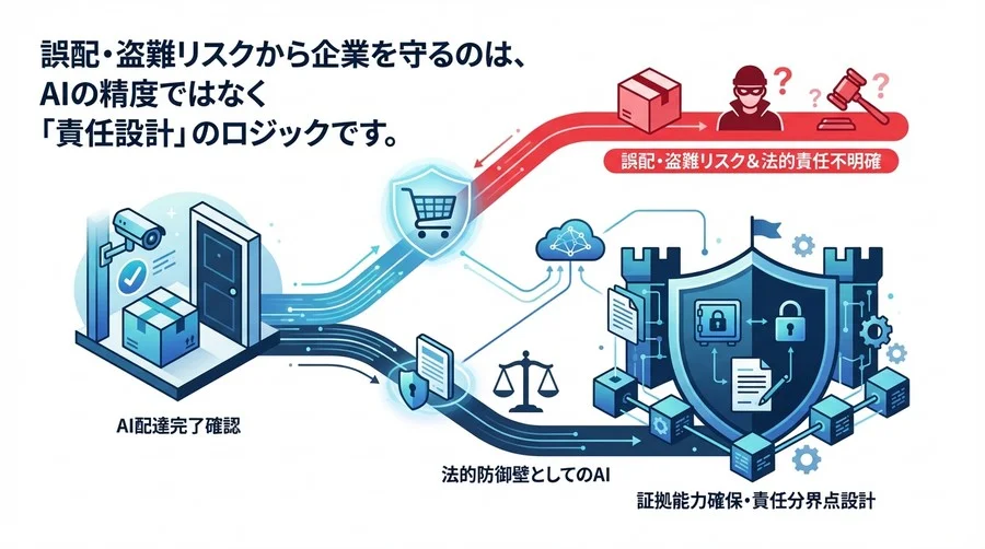 置き配AIの法的リスクと責任設計：誤配・盗難から企業を守る「最強の証拠」構築論