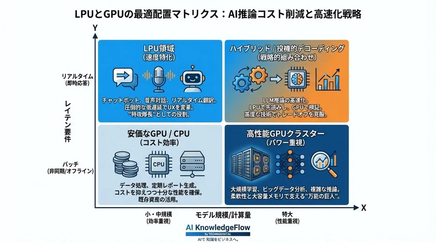 LPUとGPUの賢い使い分け｜AI推論コスト削減と高速化を実現するハイブリッド戦略 - Conclusion Image