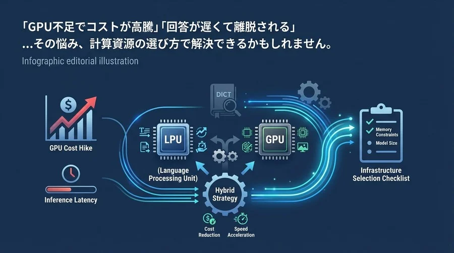 LPUとGPUの賢い使い分け｜AI推論コスト削減と高速化を実現するハイブリッド戦略