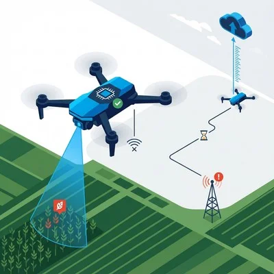 中国農業に学ぶ「エッジAIドローン」の必然性：クラウド解析との費用対効果と即時性比較