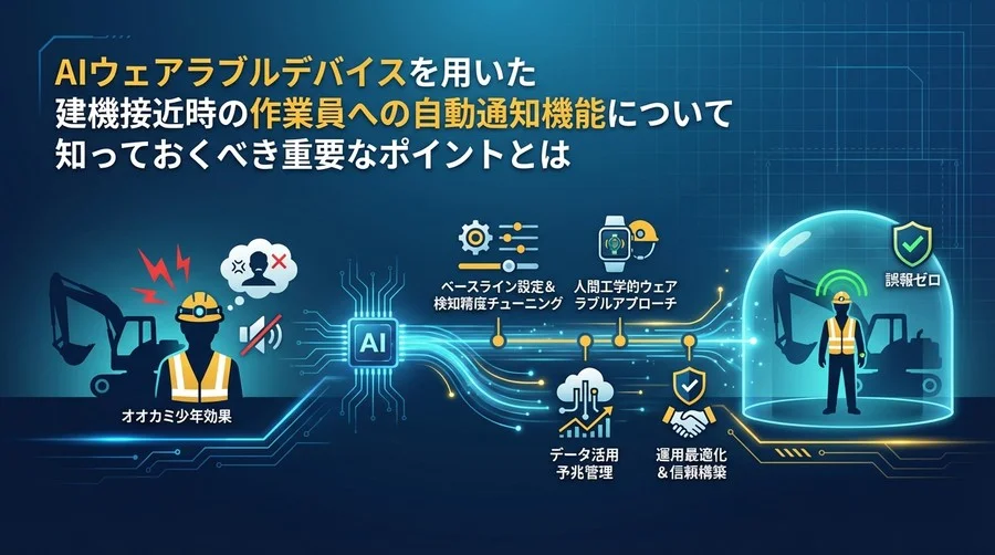 建機AI接触防止の「オオカミ少年化」を防ぐ：現場が信頼する誤報ゼロへの運用最適化戦略
