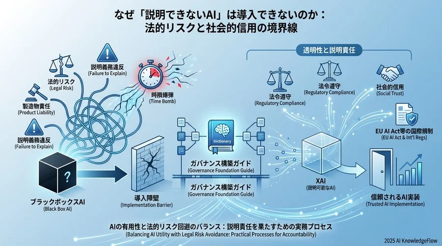 なぜ「説明できないAI」は導入できないのか：法的リスクと社会的信用の境界線 - Section Image