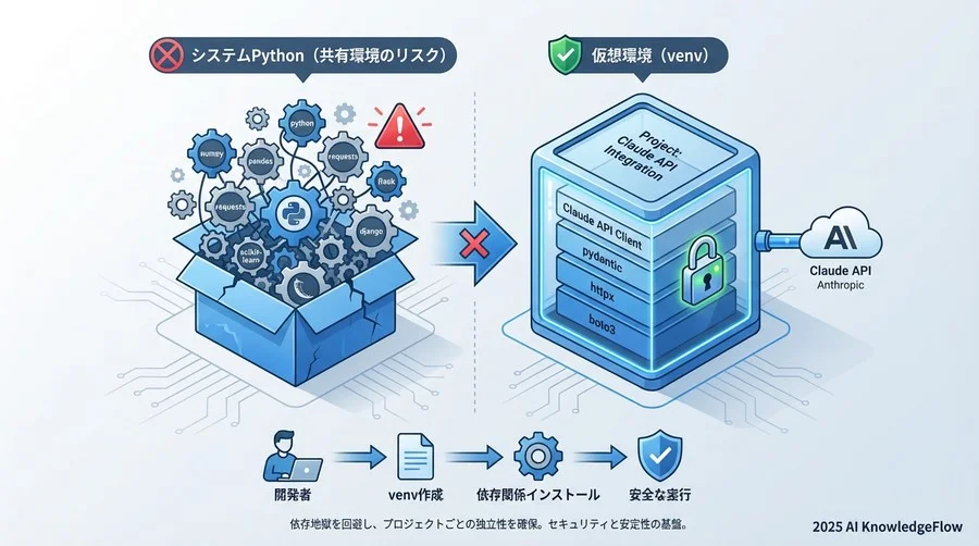 【環境リスク】依存地獄を回避するPython開発環境の分離 - Section Image