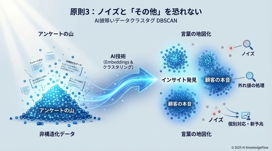 原則3：ノイズと「その他」を恐れない（外れ値の処理） - Section Image