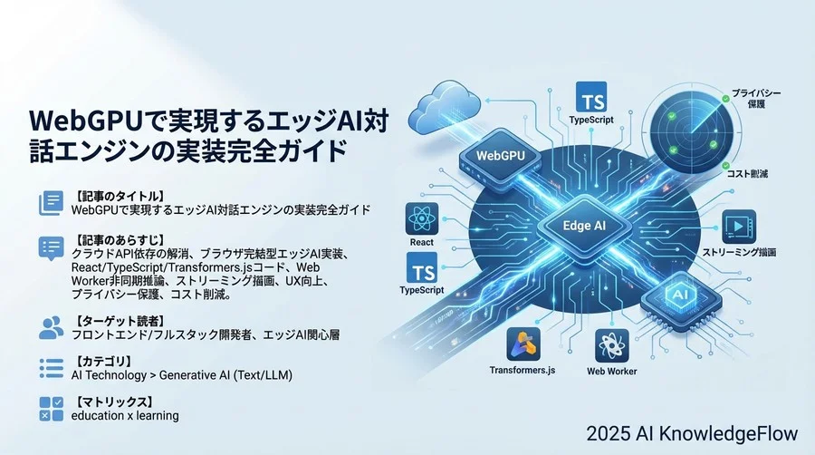 なぜ「エッジAI」がUXの即応性を劇的に変えるのか - Section Image