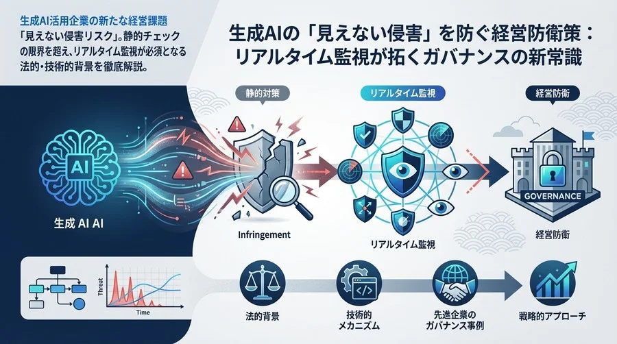 生成AIの「見えない侵害」を防ぐ経営防衛策：リアルタイム監視が拓くガバナンスの新常識