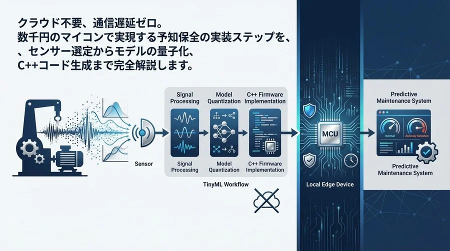 クラウド不要の予知保全：STM32とEdge Impulseで実装する振動異常検知の完全ワークフロー