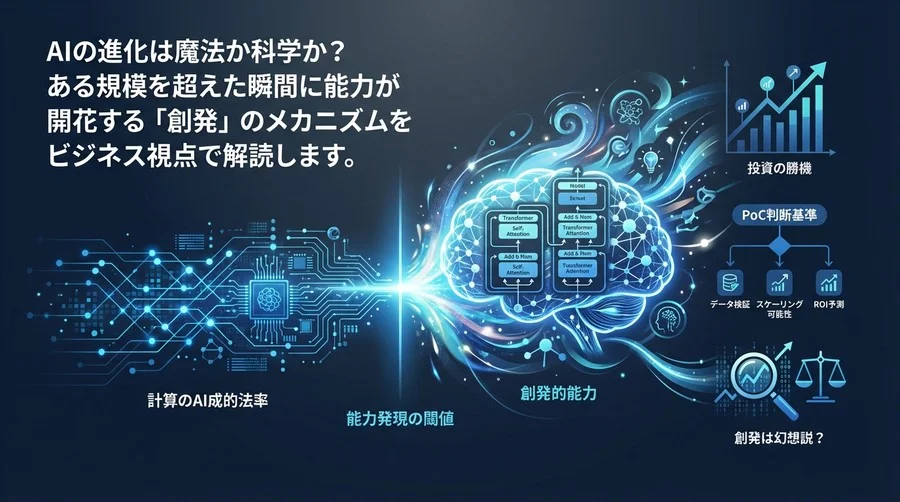 AI投資の勝機は「閾値」にあり：創発的能力のメカニズムと予測可能な未来