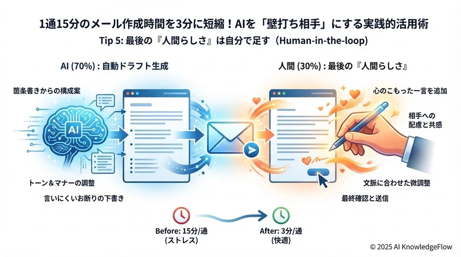 Tip 4: 自分が書いたメールの「失礼チェッカー」として使う - Section Image 3
