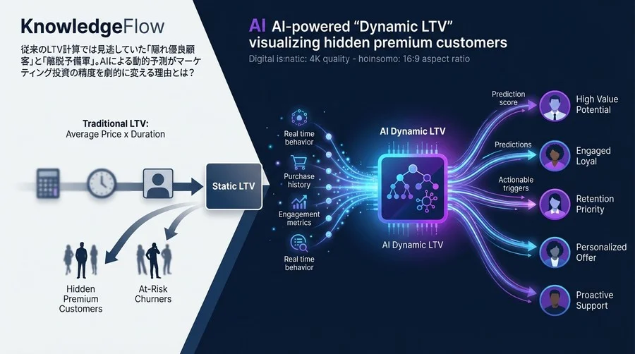 平均単価×期間はもう古い？AIによる「動的LTV」が隠れた優良顧客を可視化する理由