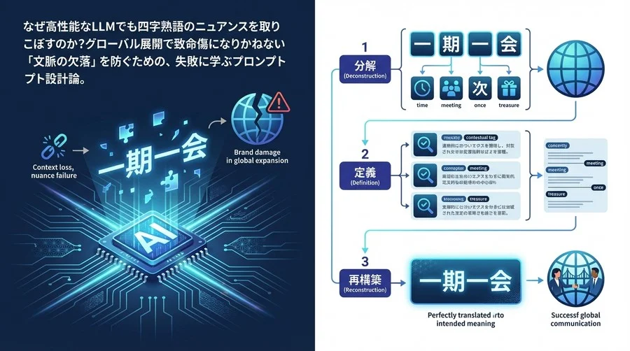 失敗から学ぶプロンプト設計論：AIはなぜ「四字熟語」の翻訳を間違えるのか？