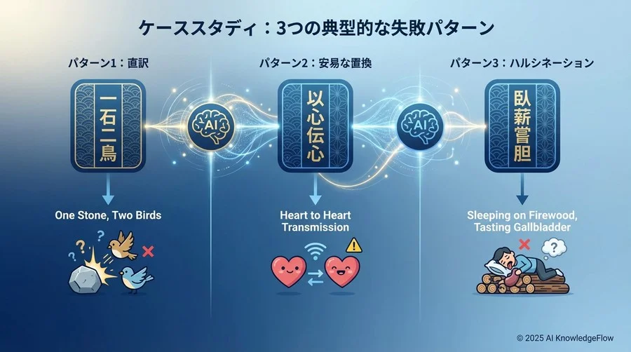 ケーススタディ：3つの典型的な失敗パターン - Section Image