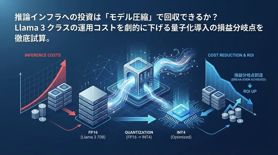 推論コストで破産しないための「量子化」投資判断──Llamaモデル運用における損益分岐点とROI分析