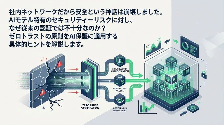 社内LANも信用しない？AIモデルを守るゼロトラスト認証・5つの実践ヒント