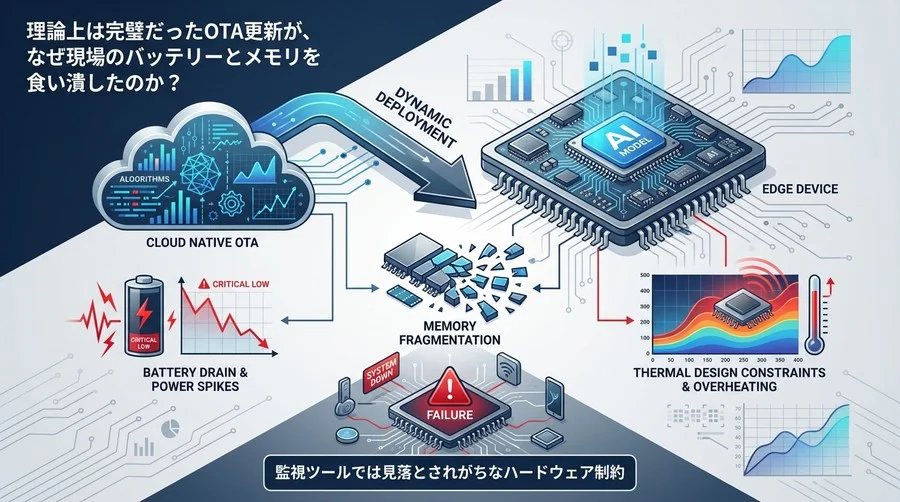 理論上完璧なOTAがエッジ端末を破壊した理由：バッテリーとメモリを食い潰す動的デプロイの落とし穴