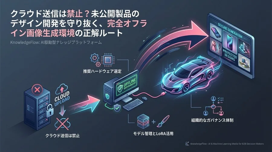 クラウド送信は禁止？未公開製品のデザイン開発を守り抜く、完全オフライン画像生成環境の正解ルート