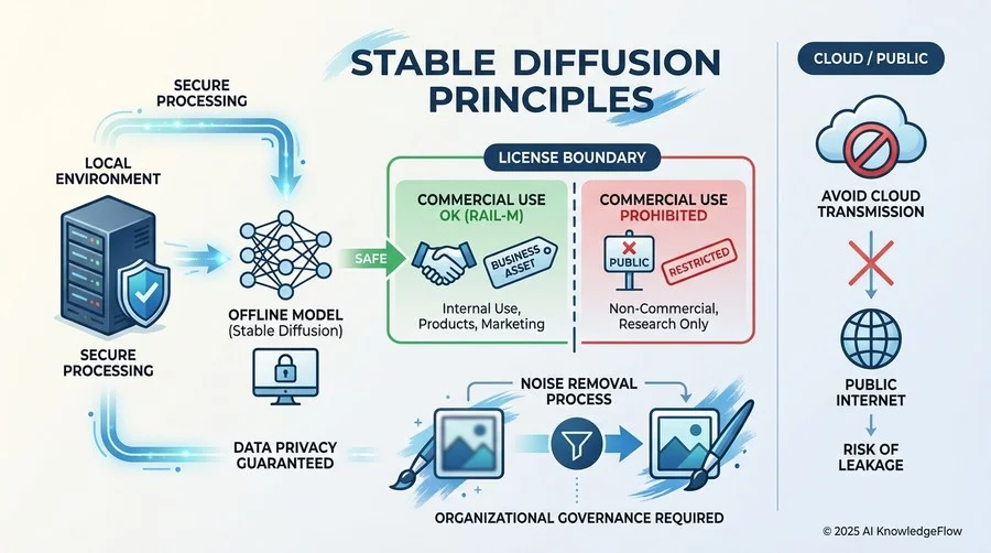Stable Diffusionの動作原理と「商用利用」の境界線 - Section Image