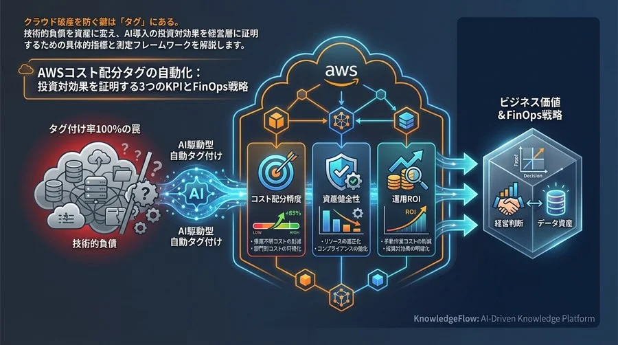 AWSコスト配分タグの自動化：投資対効果を証明する3つのKPIとFinOps戦略