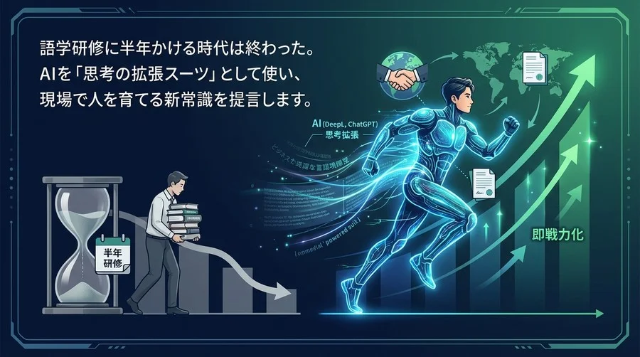 語学研修に半年かけるのは無駄？AIを「パワードスーツ」にして即戦力化する新・人材育成論