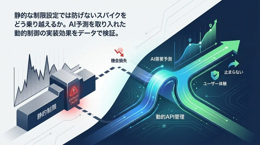 静的制限はもう古い？AI需要予測で実現する「止まらない」LLM API管理術