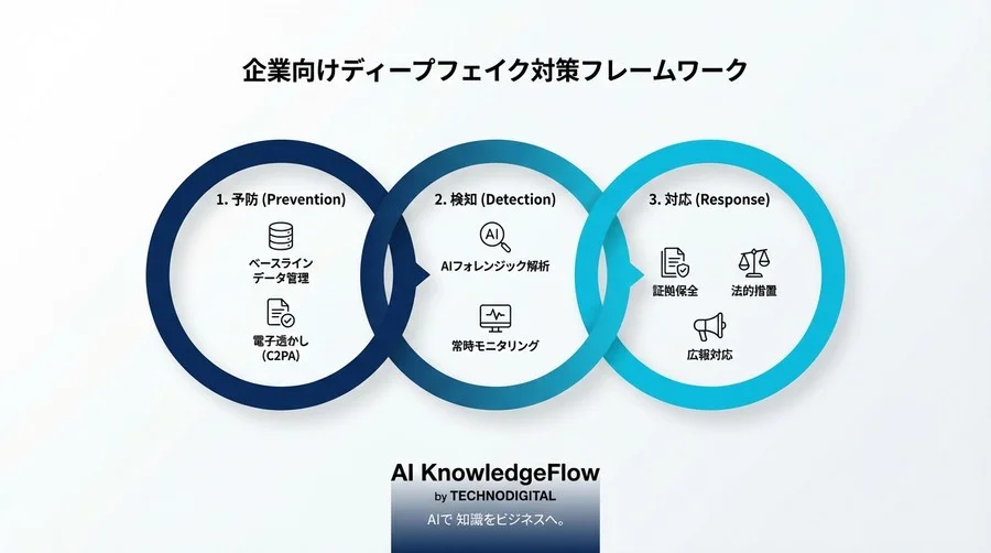 「役員のなりすまし動画」を科学的に見破る：広報・法務が知るべきAIフォレンジックの技術的証拠能力 - Conclusion Image