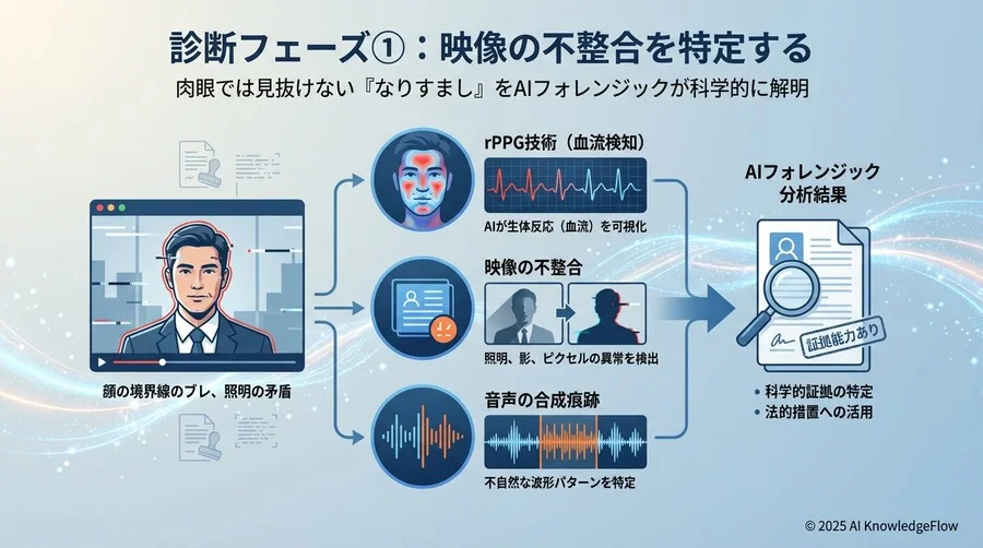 診断フェーズ①：映像の不整合を特定する - Section Image