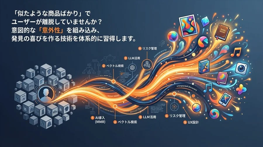 脱・退屈なリコメンド！AIで「意外性」を実装し、ユーザーを熱狂させる5つの技術ステップ