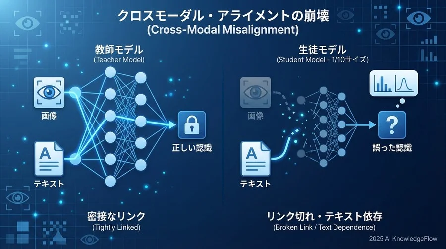 リスク1：モダリティ・アライメントの崩壊（Cross-Modal Misalignment） - Section Image