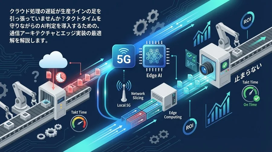工場のタクトタイムを守り抜く：5GとエッジAIで実現する「止まらない」外観検査システム構築