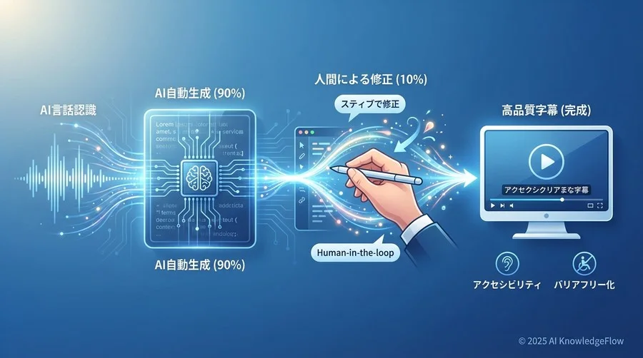 【実践編】AIを活用した字幕付与の具体的プロセス - Section Image