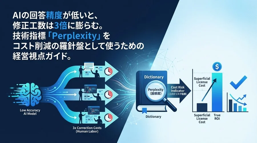 AIの回答精度不足はコスト3倍増？Perplexityを経営指標にする新常識