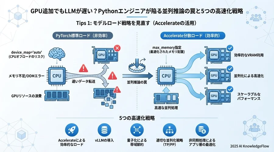 Tips 1: モデルロード戦略を見直す（Accelerateの活用） - Section Image